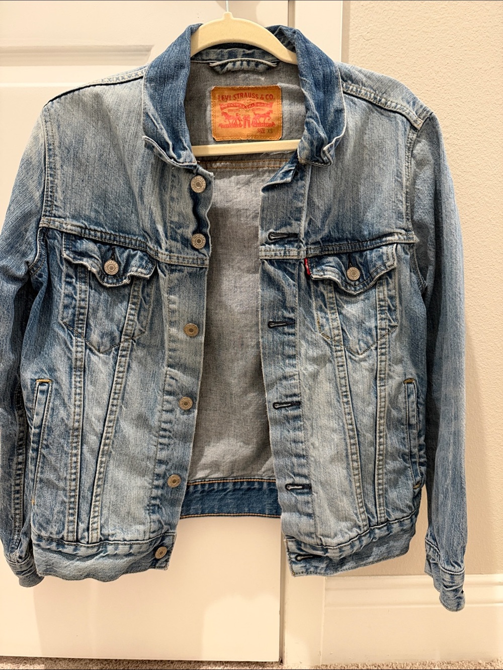 Levi'Small Original Trucker Jacket Denim Jean Jacket Size Small
